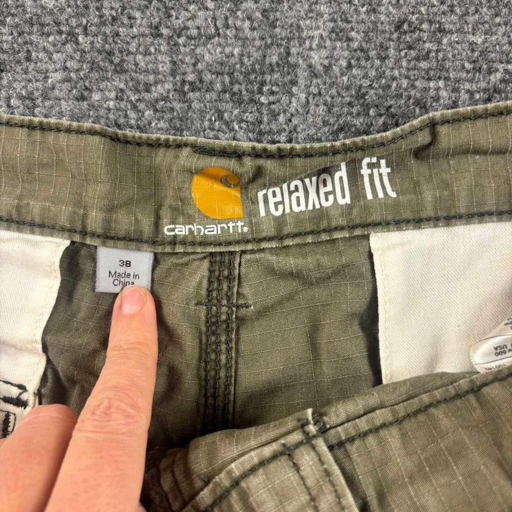 CARHARTT Men’s Relaxed Fit Army Green Shorts size: 38